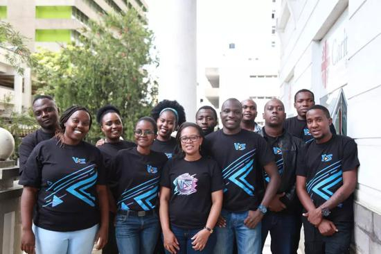  图为Vskit肯尼亚团队。（受访者供图）