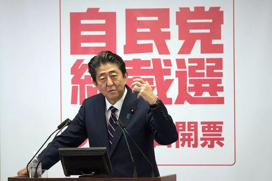 日本首相安倍晋三/视觉中国