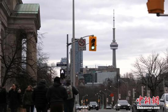  资料图：疫情下的多伦多。中新社记者 余瑞冬 摄