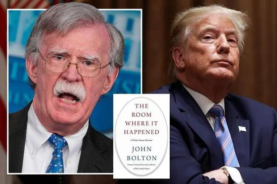 ·&nbsp;博尔顿（左）和特朗普