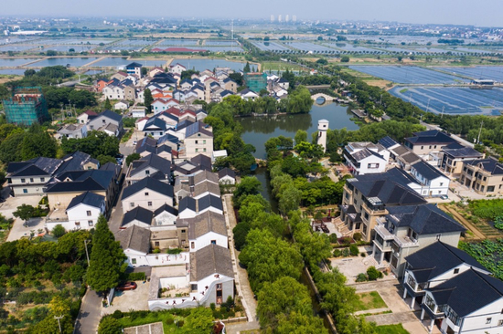 湖州市织里镇庙兜村 图源：新华社