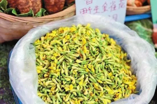 市场上售卖的金雀花&nbsp;图源：人民网