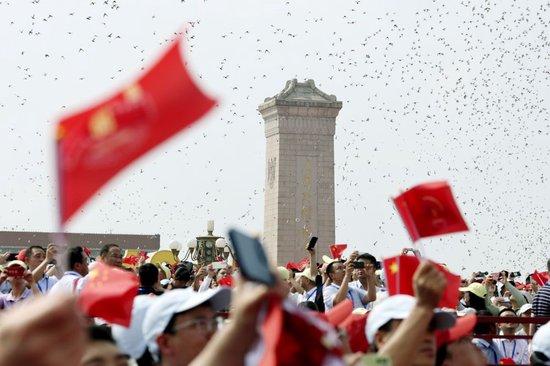 2025年9月3日,纪念中国人民抗日战争暨世界反法西斯战争胜利80周年大会在北京隆重举行。新华社记者 孟涛 摄