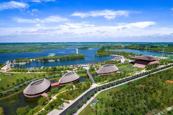 △雄安新区白洋淀旅游码头。（图/视觉中国）