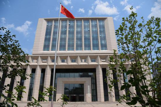 2019年7月5日拍摄的中华人民共和国应急管理部外景。