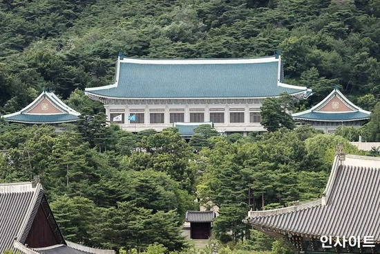 韩国总统府青瓦台。