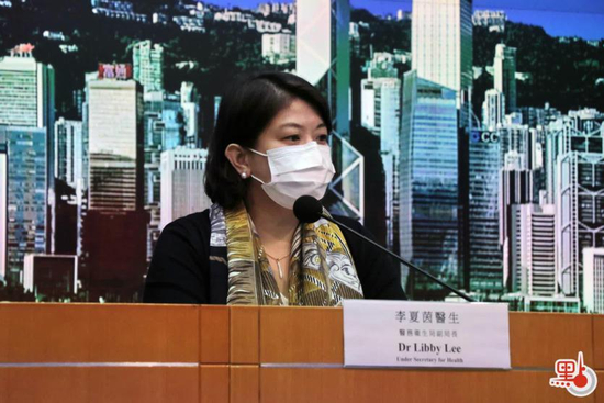 李夏茵出席疫情记者会 图源：点新闻