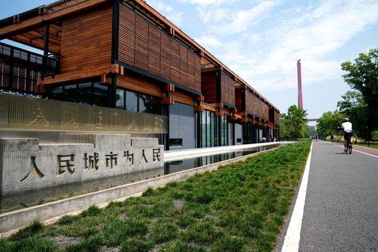  祥泰木行旧址重修建设为杨浦滨江人民城市建设规划展示馆（2021年5月15日）。新华社记者刘颖 摄