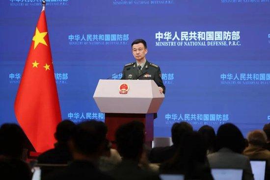 2月27日下午,国防部举行例行记者会,国防部新闻局局长、国防部新闻发言人吴谦大校答记者问 图:国防部网站