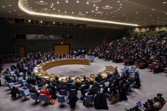 这是2020年1月9日在位于纽约的联合国总部拍摄的安理会“恪守《联合国宪章》,维护国际和平与安全”高级别公开辩论会现场。新华社记者 李木子 摄