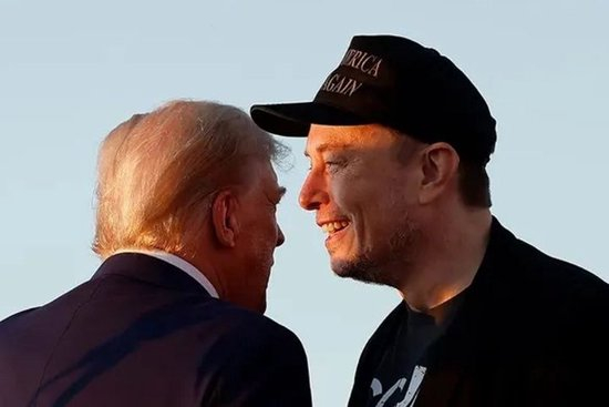  △特朗普（左）与马斯克（右）（资料图）