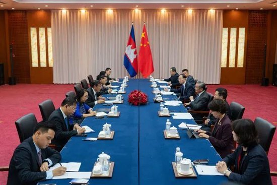 中柬外长会 图：外交部网站