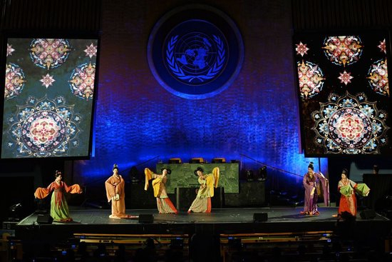 2025年6月9日，为庆祝“文明对话国际日”，“文明交流互鉴”全球对话系列活动在纽约联合国总部举办。新华社记者 李睿 摄