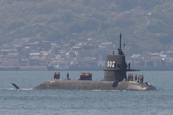  日本海上自卫队“苍龙”级潜艇（资料图）图源：外媒