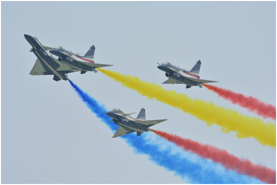 图11 八一飞行表演队表演