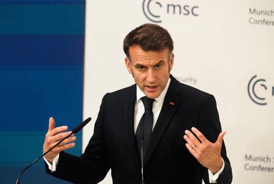 马克龙在慕安会上发表讲话