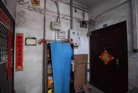 科源社区13号楼204室，郭永怀、李佩故居门外。 新京报记者 陶冉 摄