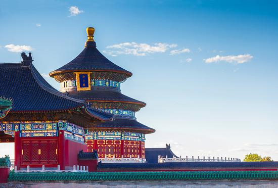 中轴线上的代表性建筑天坛已成为北京名片。