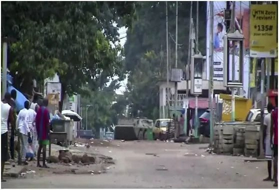  几内亚首都靠近总统府附近，就这般模样