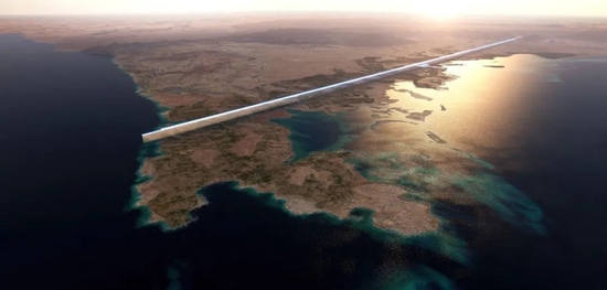 “镜线”视觉效果图。新未来城（Neom）供图