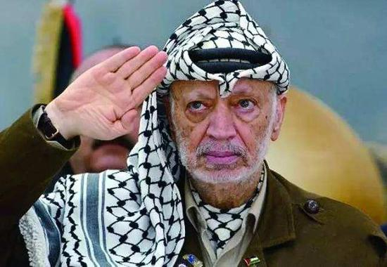 ▲“巴解组织”领导人阿拉法特