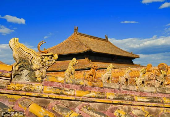 2018年9月3日，故宫养心殿正式启动古建修缮工程。图片来源：视觉中国