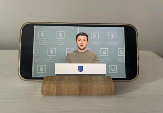 泽连斯基发表讲话 &nbsp;图：资料