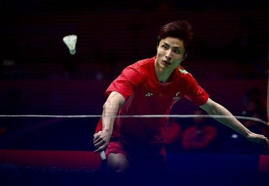 　　中国队男单选手石宇奇参加“苏迪曼杯”（图自视觉中国）