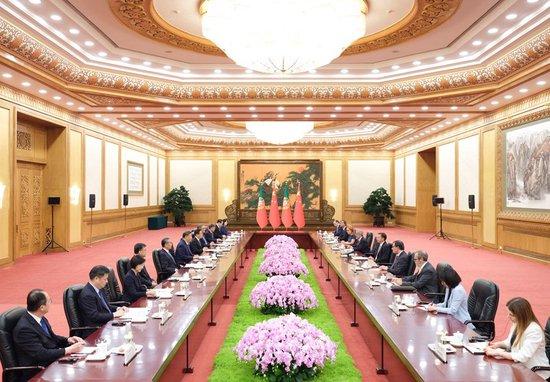 9月9日上午,国家主席习近平在北京人民大会堂会见葡萄牙总理蒙特内格罗。