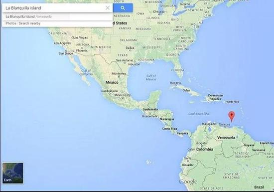 谣言中委内瑞拉打算送中国小岛的位置