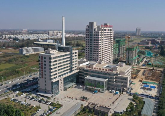 这是北京儿童医院保定医院（2021年10月12日摄，无人机照片）。新华社记者 朱旭东 摄
