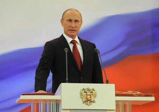 当地时间2012年5月7日，俄罗斯莫斯科，普京宣誓就职仪式举行。图源视觉中国