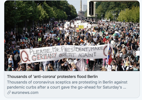 欧洲新闻网报道截图。