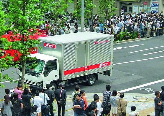 ·加藤智大在租车行租的货车。