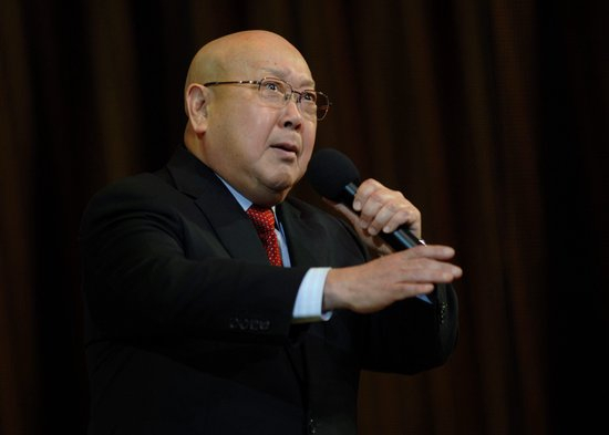 2012年1月19日，尚长荣在京剧贺岁晚会“春满长安”上表演京剧《贞观盛世》选段。新华社记者李一博摄