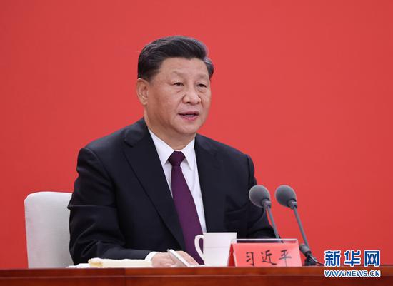 10月14日，深圳经济特区建立40周年庆祝大会在广东省深圳市隆重举行。中共中央总书记、国家主席、中央军委主席习近平在会上发表重要讲话。 新华社记者 鞠鹏 摄