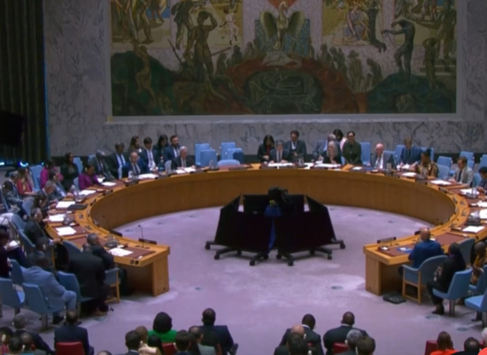 9月30日聯(lián)合國(guó)安理會(huì)會(huì)議 圖：新華社視頻截屏