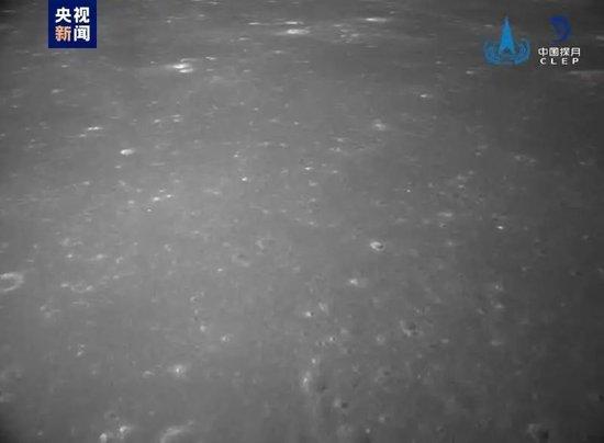  ▲嫦娥六号着陆器降落相机拍摄影像