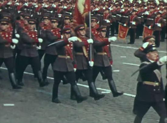  1945年6月24日，俄罗斯阅兵。/俄罗斯卫星通讯社视频截图