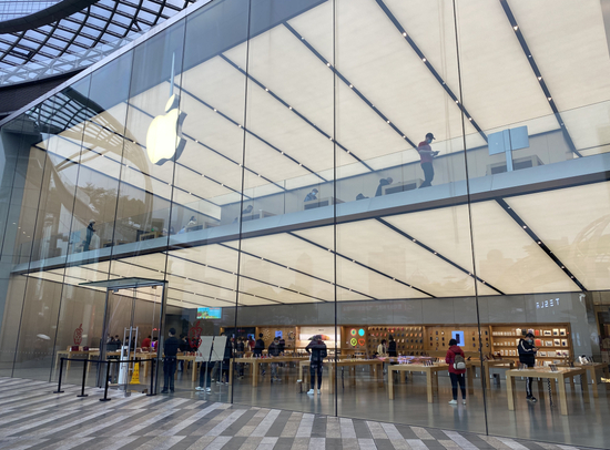 苹果广州天环广场店 图片来源：每经记者 陈鹏丽 摄