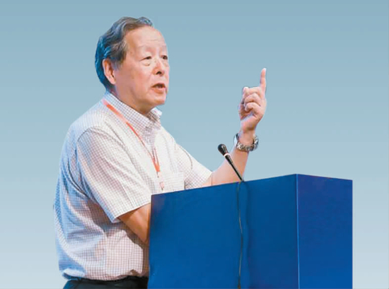  杨东平在演讲。