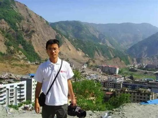 廖勇一个月后回访北川。受访者供图