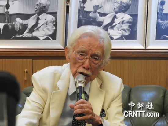 民进党资深党员辜宽敏（图源：中评社）