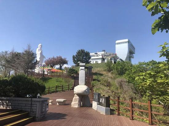  高城统一展望台一景。新华社记者陆睿摄