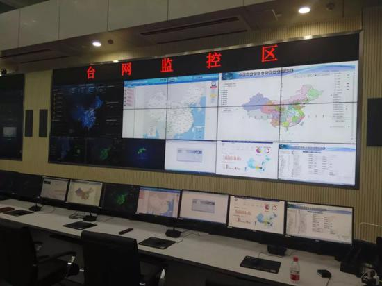  中国地震台网中心台网监控区