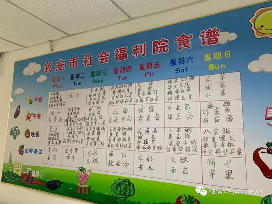 （武安市社会福利院一周食谱）