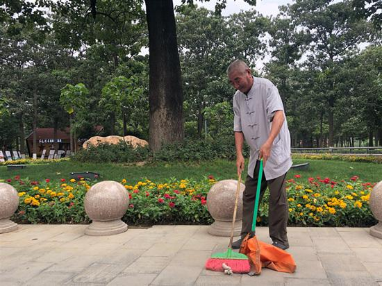 魏善民老人 （扶婧颖摄）