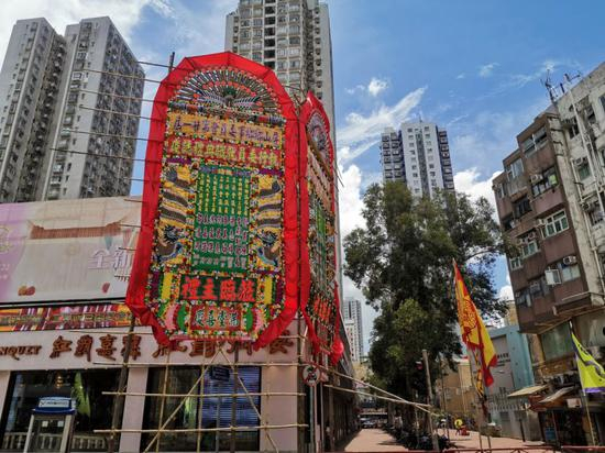  图：23日元朗街景（拍摄：环球时报-环球网记者&nbsp;杨升）