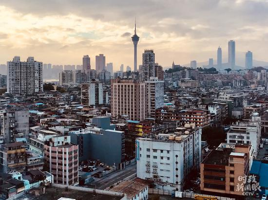  △澳门城区。（央视记者李炜拍摄）