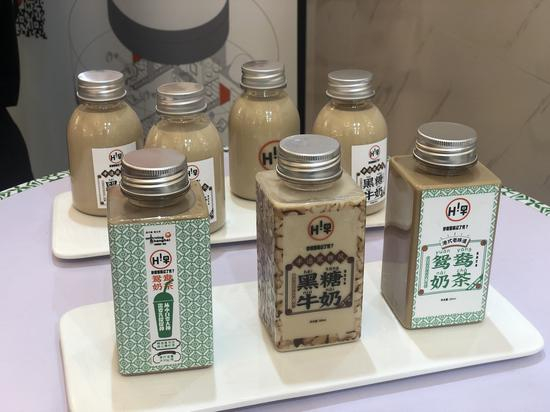 现场展示的早餐